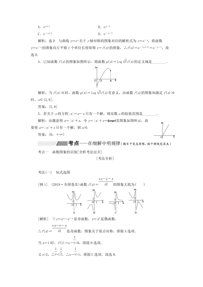 （通用版）2020高考数学一轮复习 2.4 函数的图象讲义 理.doc_第3页