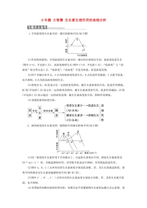 （浙江專版）2017-2018學(xué)年高中生物 小專題 大智慧 生長(zhǎng)素生理作用的曲線分析學(xué)案 浙科版必修3.doc