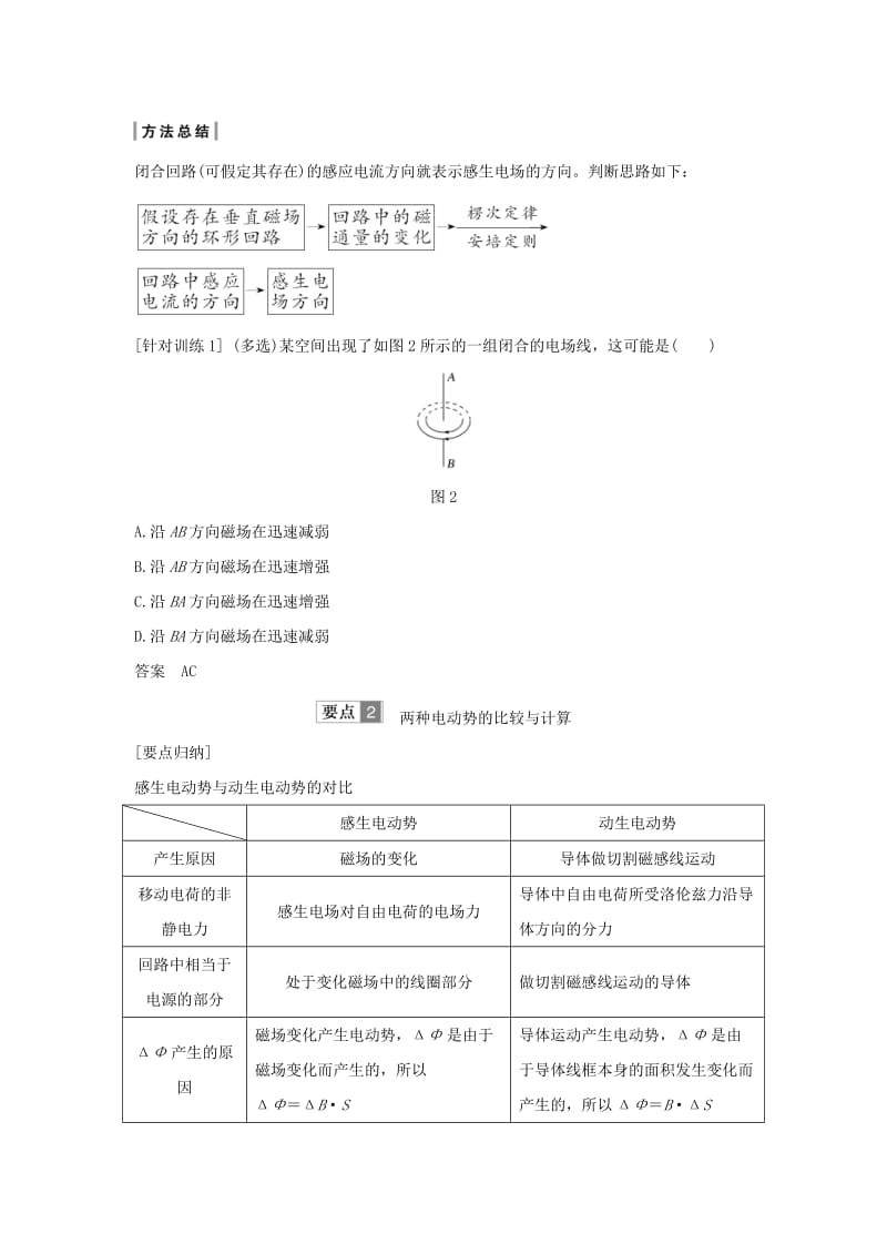 新课标2018-2019学年高考物理主题三电磁感应及其应用3.1电磁感应3.1.5电磁感应现象的两类情况学案新人教版选修3 .doc_第3页