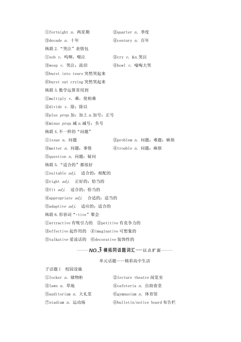 新课改2020版高考英语一轮复习Module2HighlightsofMySeniorYear学案含解析外研版选修7 .doc_第3页