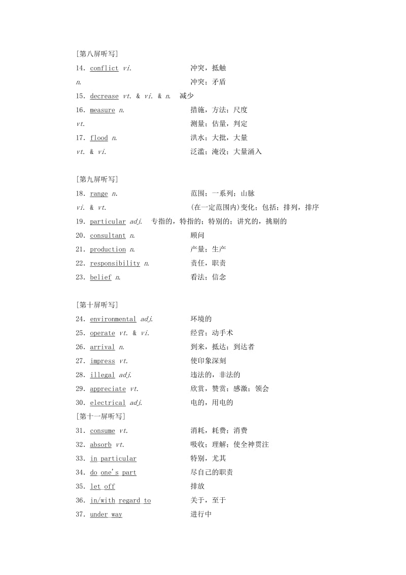 （江苏专用）2020高考英语一轮复习 Unit 2 The environment学案（含解析）牛津译林版必修5.doc_第3页