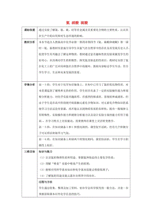 陜西省石泉縣高中化學(xué) 第四章 非金屬及其化合物 4.4 氨 硝酸 硫酸（第1課時）教案 新人教版必修1.doc