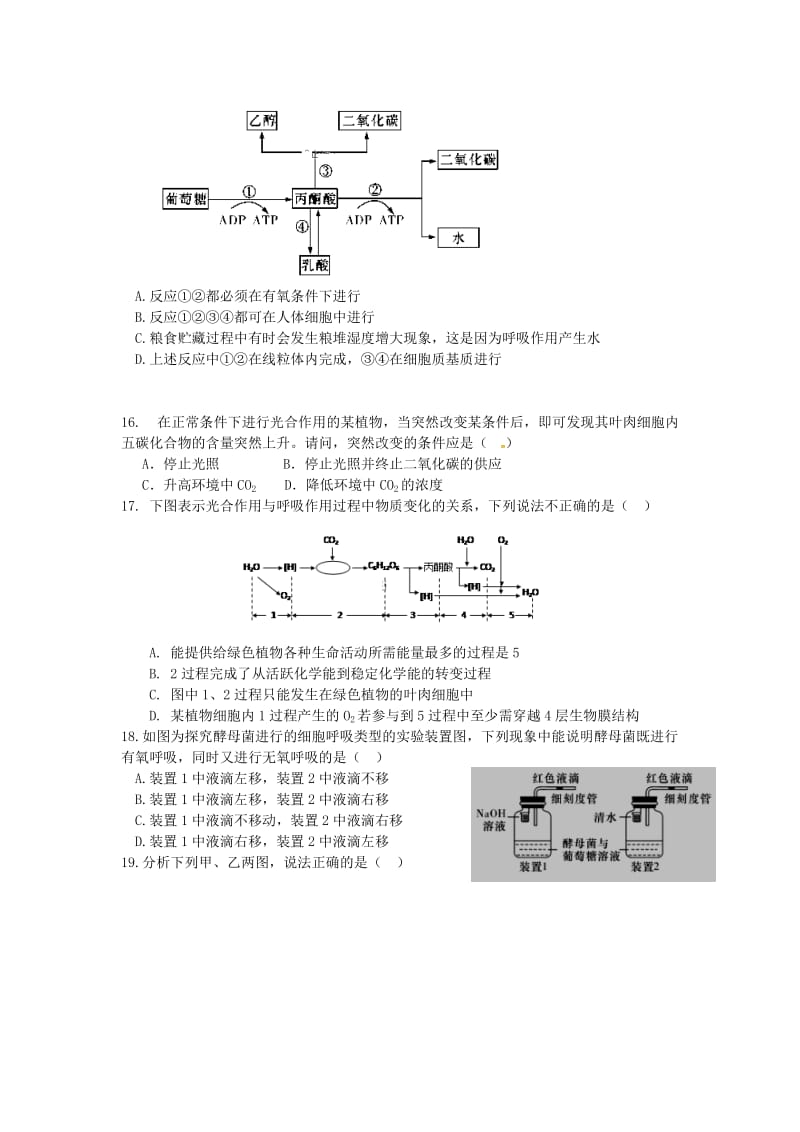 2018-2019学年高一生物下学期阶段测试试题(三).doc_第3页