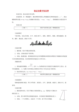 （江蘇專版）2020版高考物理一輪復(fù)習(xí) 第十一章 實驗十 驗證動量守恒定律講義（含解析）.doc