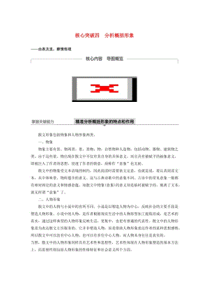 （江蘇專用）2020版高考語(yǔ)文新增分大一輪復(fù)習(xí) 第七章 文學(xué)類閱讀 散文閱讀 專題三 核心突破四分析概括形象講義（含解析）.docx