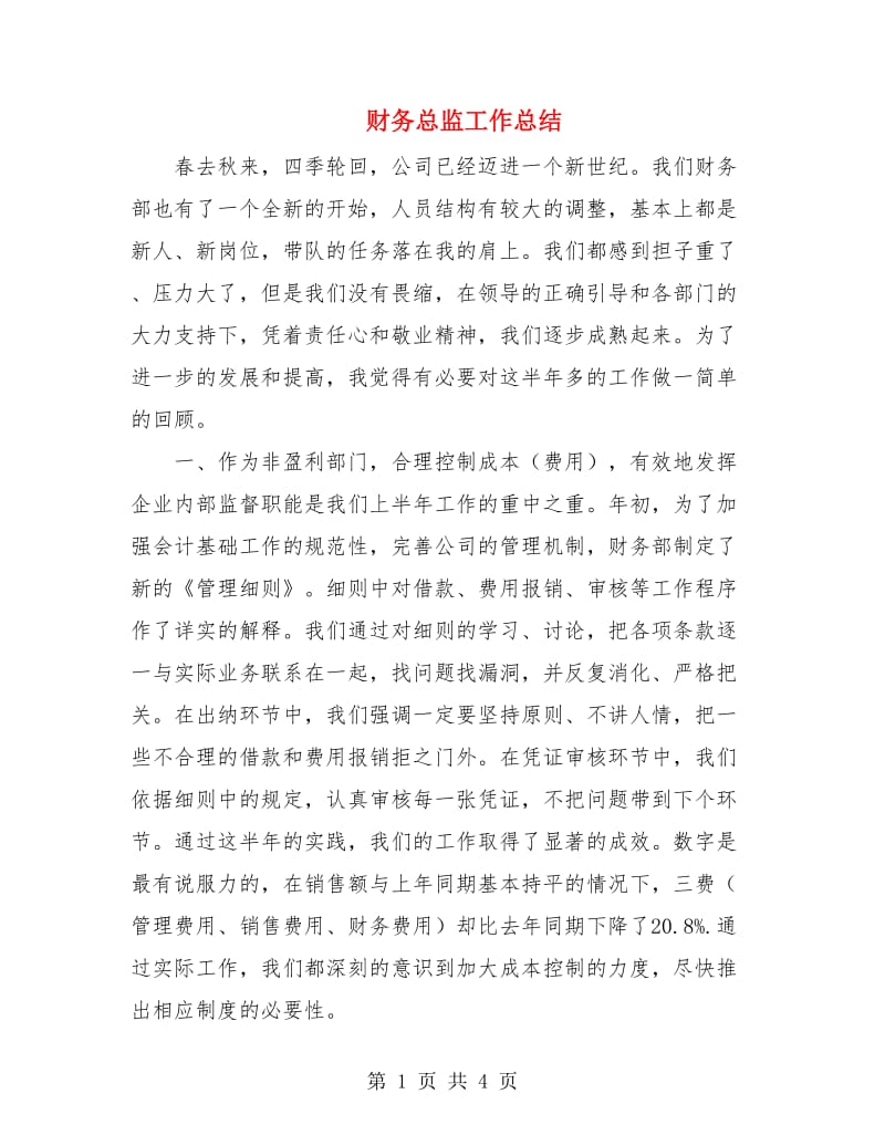 财务总监工作总结.doc_第1页