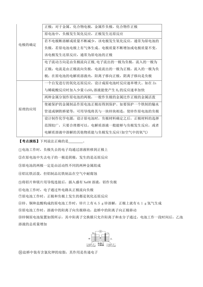 2019年高考化学一轮总复习 考点扫描 专题17 原电池和化学电源学案.doc_第2页