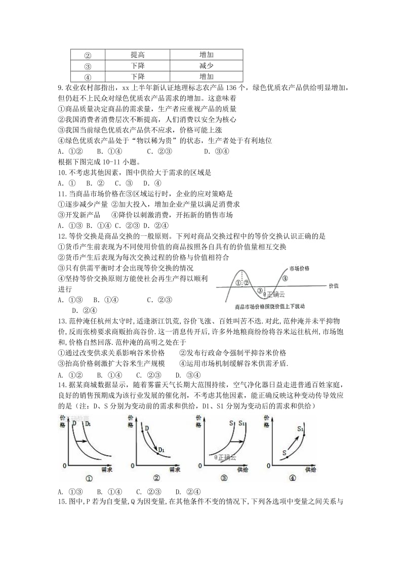 2018-2019学年高二政治下学期3月月考试题 (I).doc_第2页