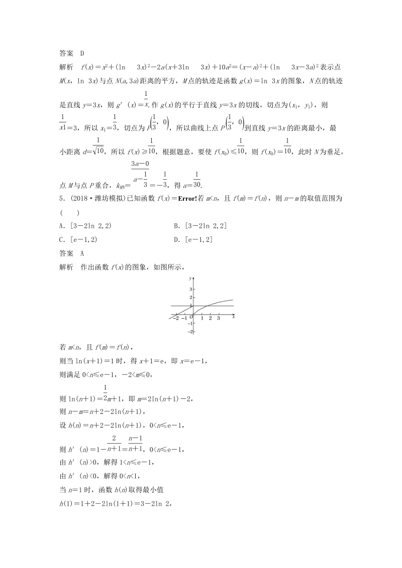 （全国通用版）2019高考数学二轮复习 12＋4分项练14 导数 理.doc_第3页