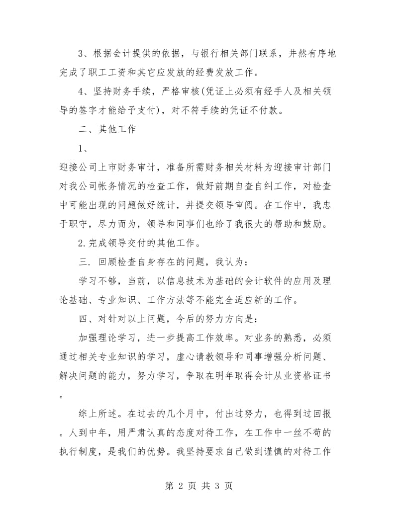 财务出纳年度工作总结与计划.doc_第2页