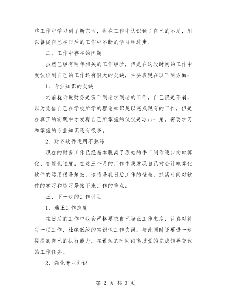 财务试用期三个月工作总结.doc_第2页