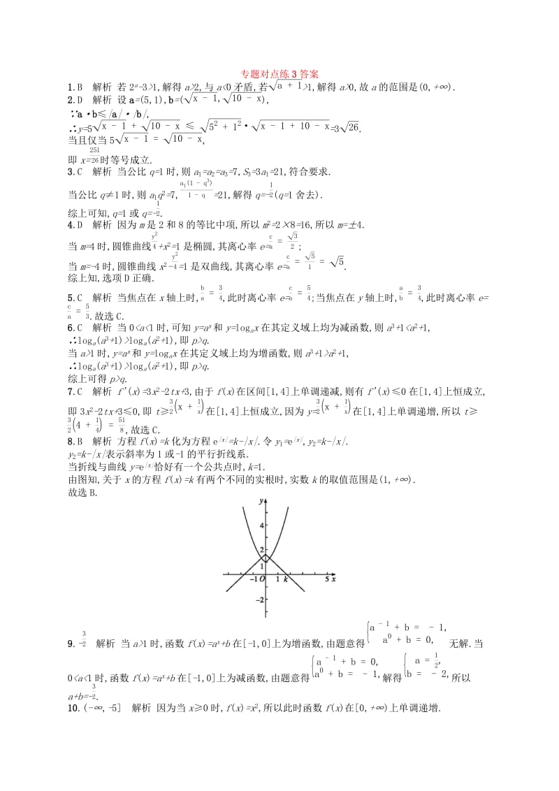 新课标广西2019高考数学二轮复习专题对点练3分类讨论思想转化与化归思想.docx_第2页