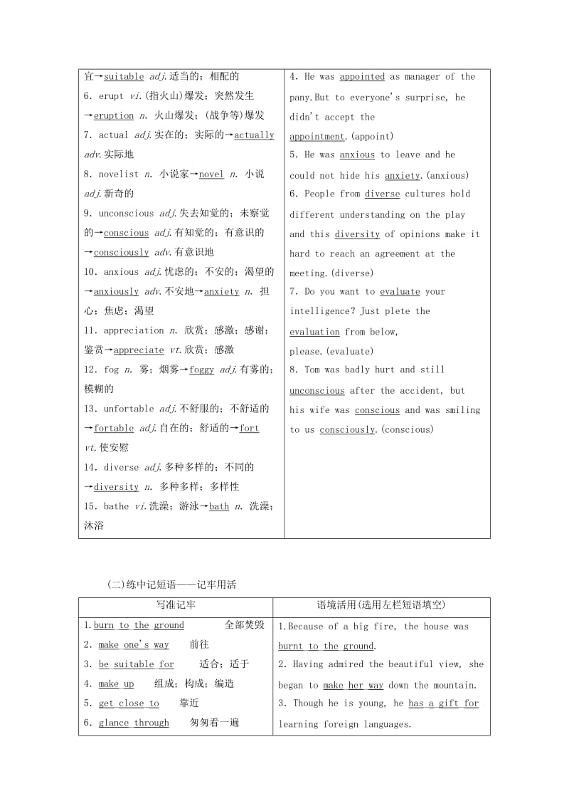 （新课改省份专用）2020高考英语大一轮复习 Unit 5 The power of nature教案（含解析）新人教版选修6.doc_第2页