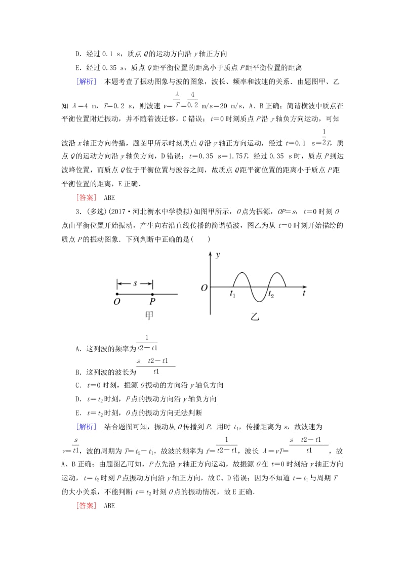 （新课标）2019版高考物理一轮复习 主题十三 波、光和相对论 课时跟踪训练58.doc_第2页