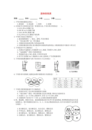 湖北省武漢市高中化學(xué) 第二章 化學(xué)物質(zhì)及其變化 2.1.2 分散系及其分類限時(shí)訓(xùn)練新人教版必修1.doc