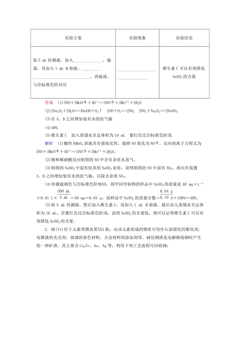 （江苏专用）2019届高考化学二轮复习 压轴套题增分练2.doc_第2页