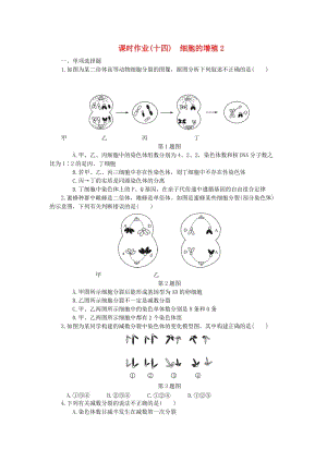 （江蘇專用）2019年高考生物一輪總復(fù)習(xí) 課時(shí)作業(yè)（十四）細(xì)胞的增殖2.doc