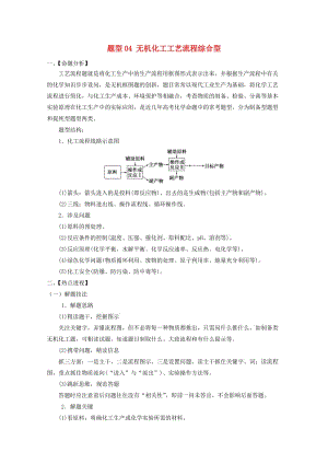 2019年高考化學(xué) 專題2.4 無(wú)機(jī)化工工藝流程綜合型題型搶分卷.doc