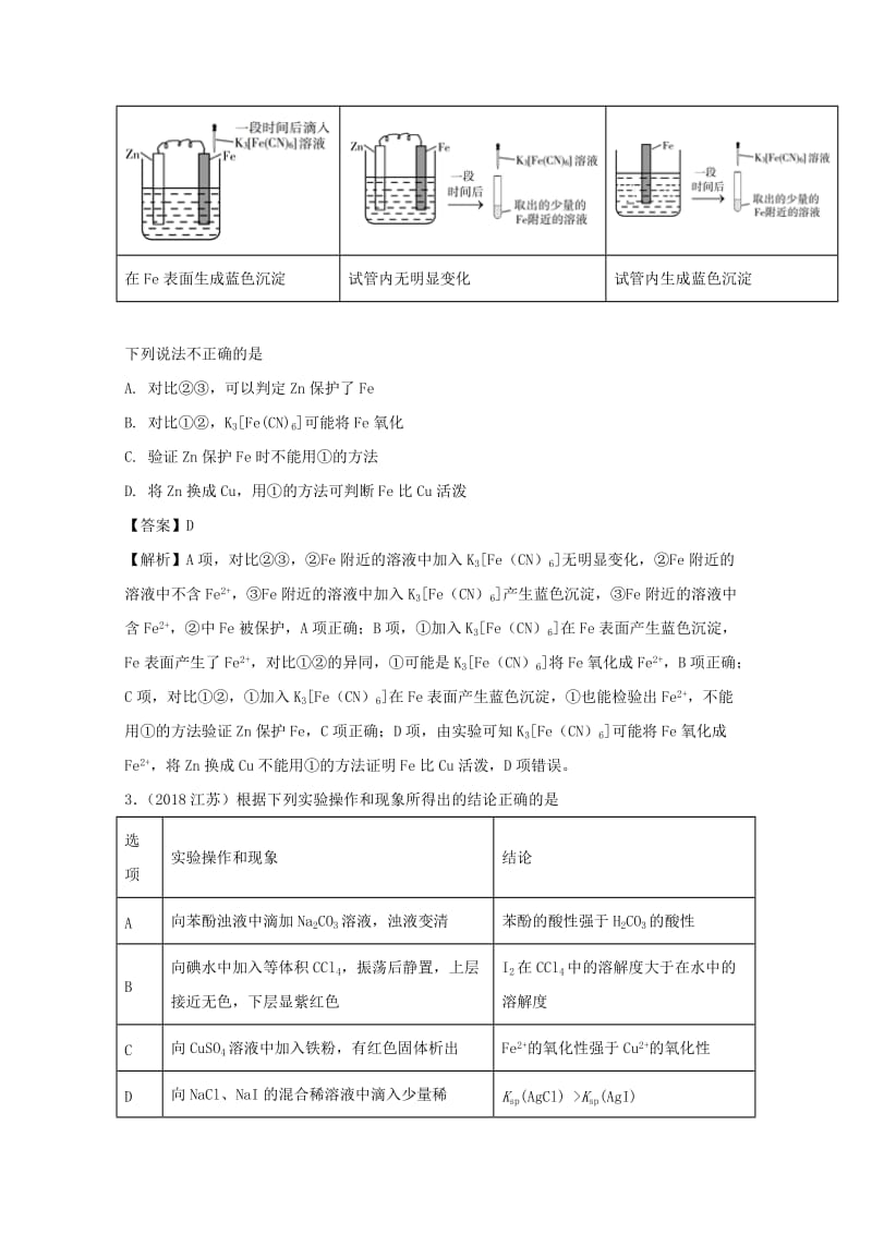 2019年领军高考化学 清除易错点 专题22 实验方案的设计和评价 知识点讲解.doc_第2页