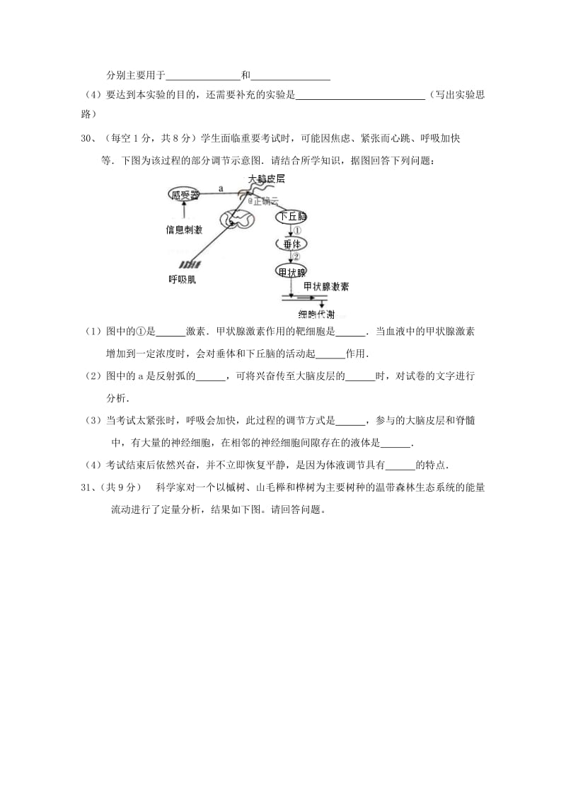 2019届高三生物第一次模拟考试试题.doc_第3页