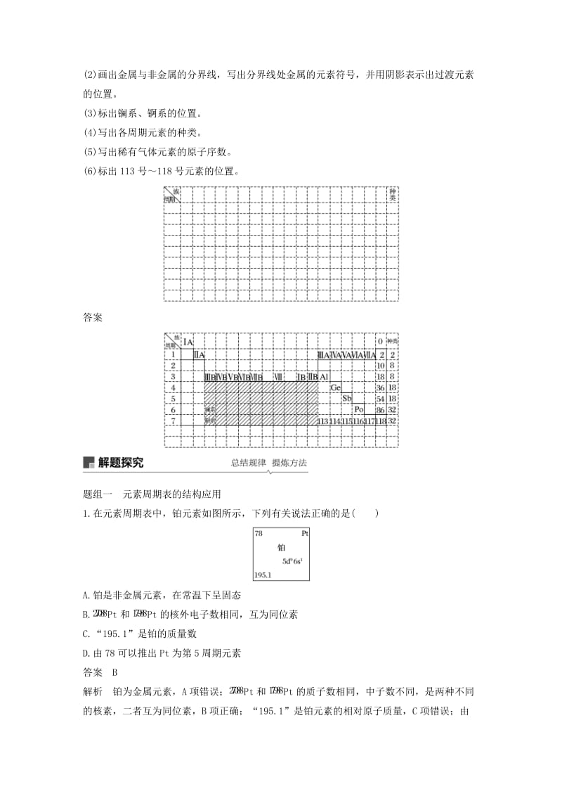 江苏省2020版高考化学新增分大一轮复习 专题5 微观结构与物质的多样性 第16讲 元素周期律和元素周期表讲义（含解析）苏教版.docx_第2页