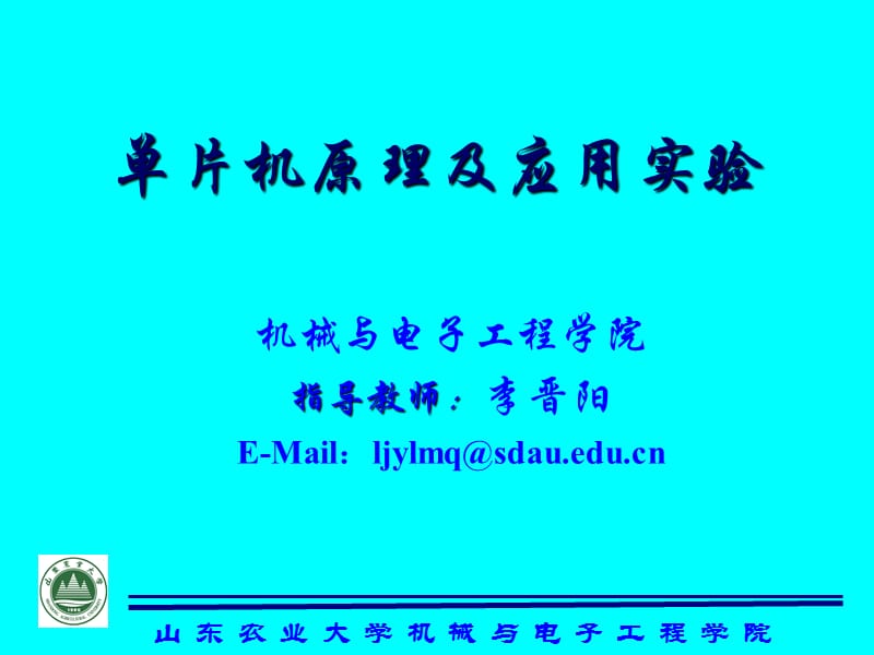 單片機(jī)原理及應(yīng)用實(shí)驗(yàn).ppt_第1頁