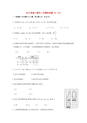 2019届高三数学二诊模拟试题 文 (II).doc