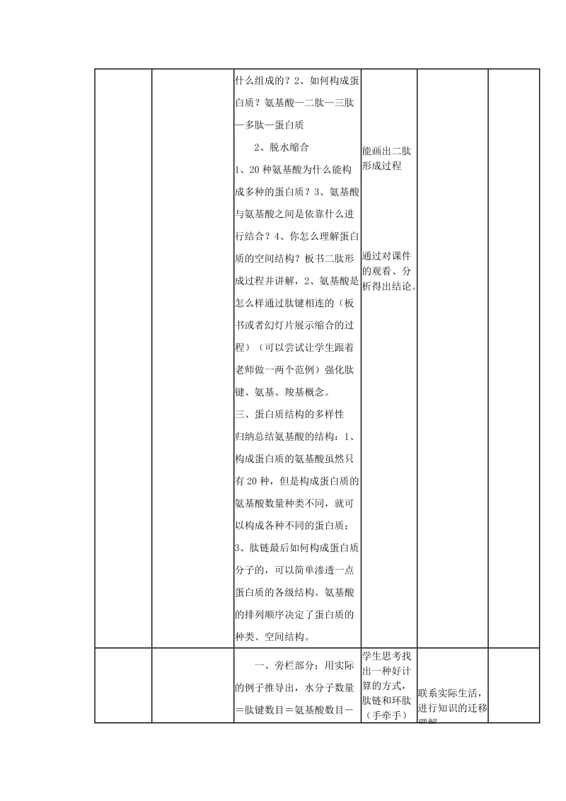 2019-2020学年高中生物《生命活动的主要承担者-蛋白质》教学设计.doc_第3页