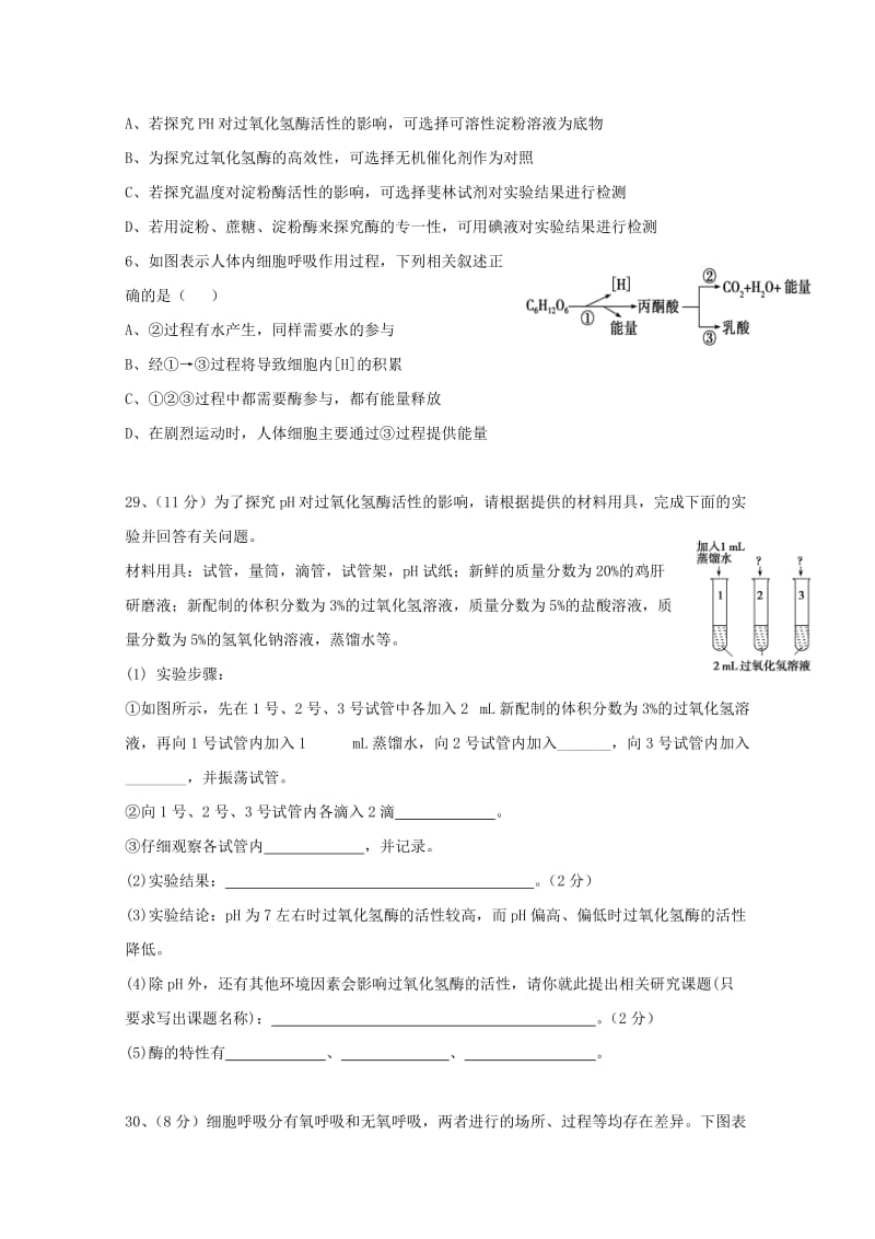 2019届高三生物上学期第二次10月模拟试题.doc_第2页