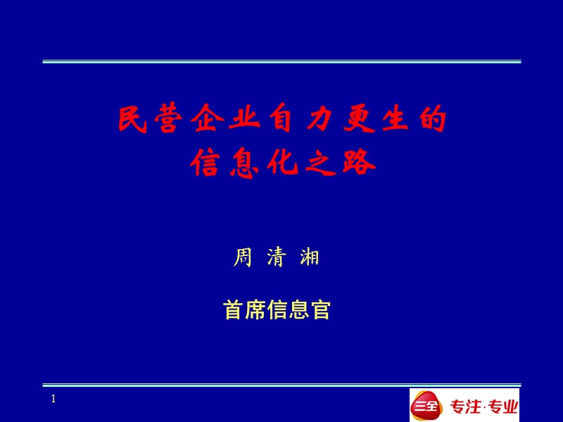 民营企业自力更生的信息化之路.pptx_第1页