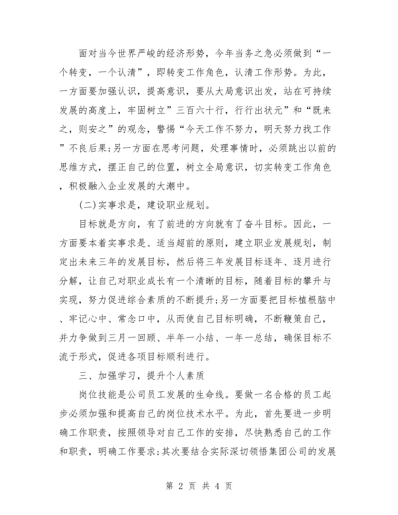 个人工作计划书范文.doc_第2页