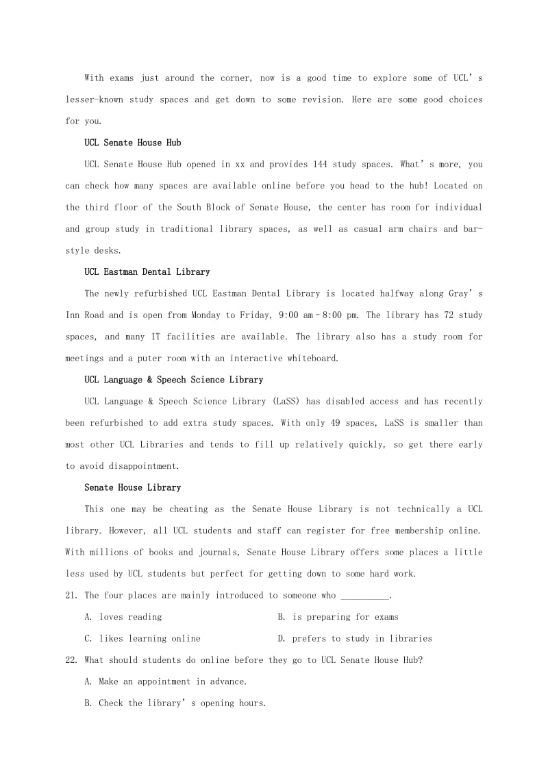 2019版高三英语上学期第四次月考试题.doc_第3页