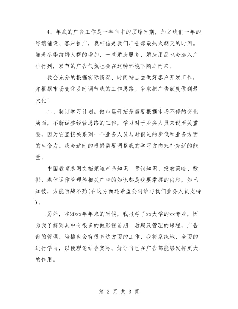 每日业务员工作计划报告.doc_第2页