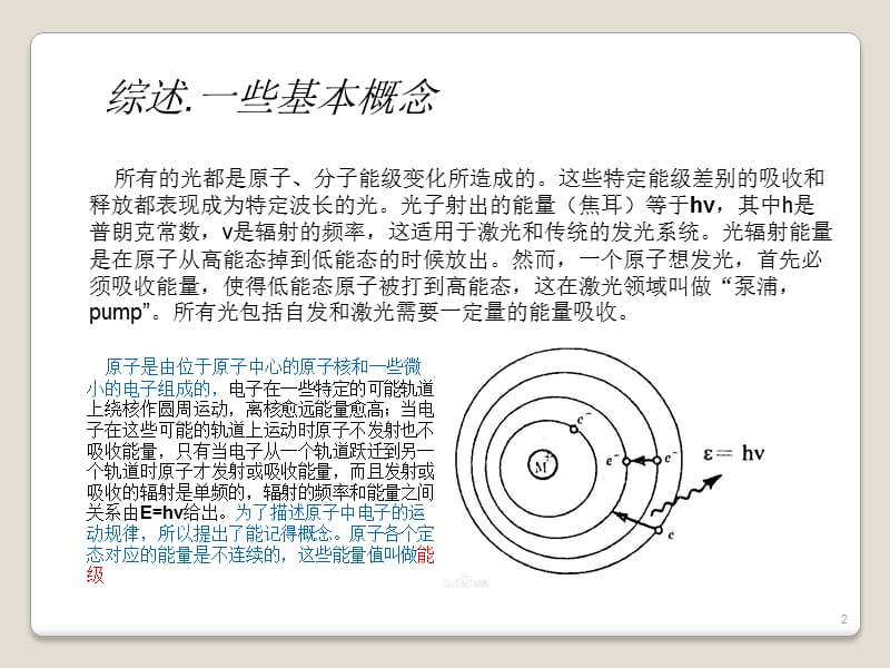 常用激光器工作原理ppt课件_第2页