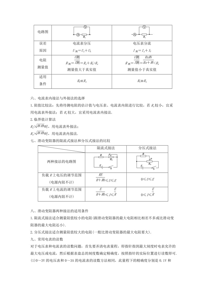 2020版高考物理大一轮复习第十四章实验与探究第3讲电学实验一学案.doc_第2页