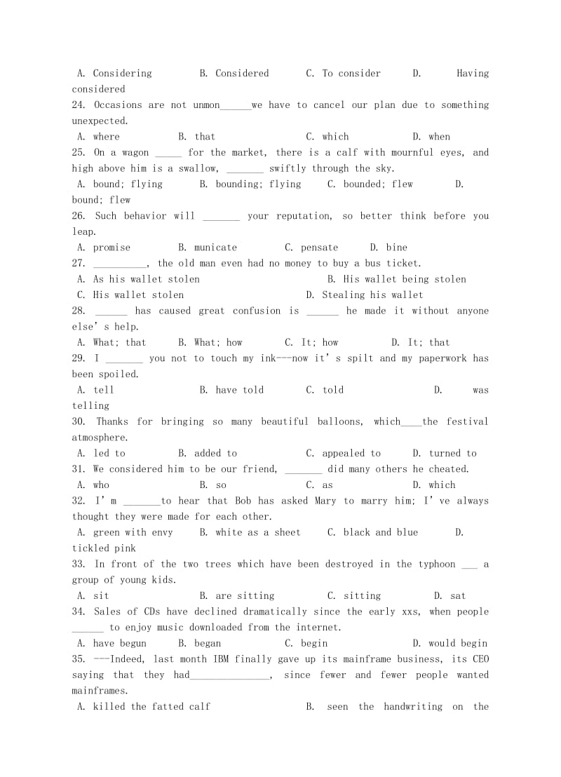 2019版高三英语上学期10月月考试题.doc_第3页