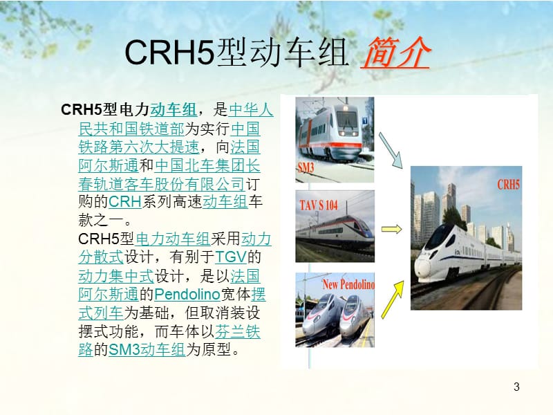 CRH5动车组简介及其技术参数ppt课件_第3页