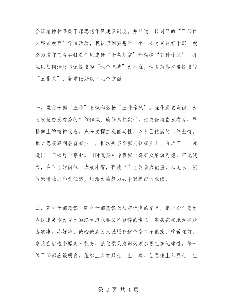 干部作风整顿教育活动个人总结.doc_第2页