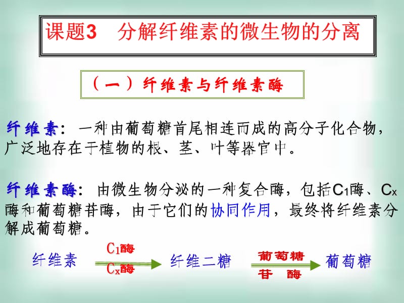 分解纤维素的微生物的分离ppt课件_第3页