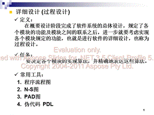 软件工程结构化软件开发详细设计编码测试.ppt