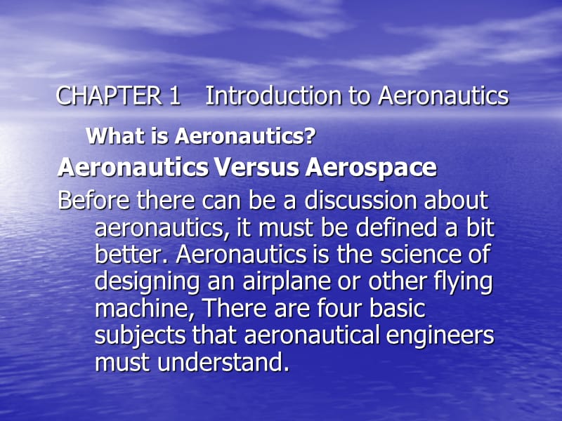 航空發(fā)動機專業(yè)英語之空氣動力學.ppt_第1頁