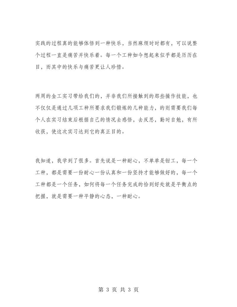 2018年金工实习总结范文.doc_第3页