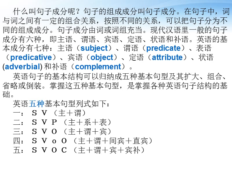 高中英语英语句子成分的分析与理解课件牛津版必修.ppt_第2页