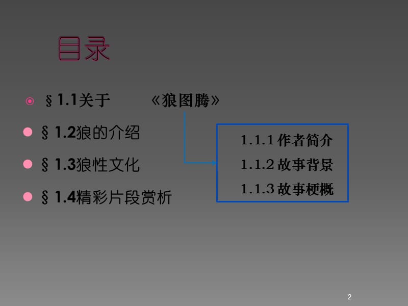 狼图腾读书交流ppt课件_第2页