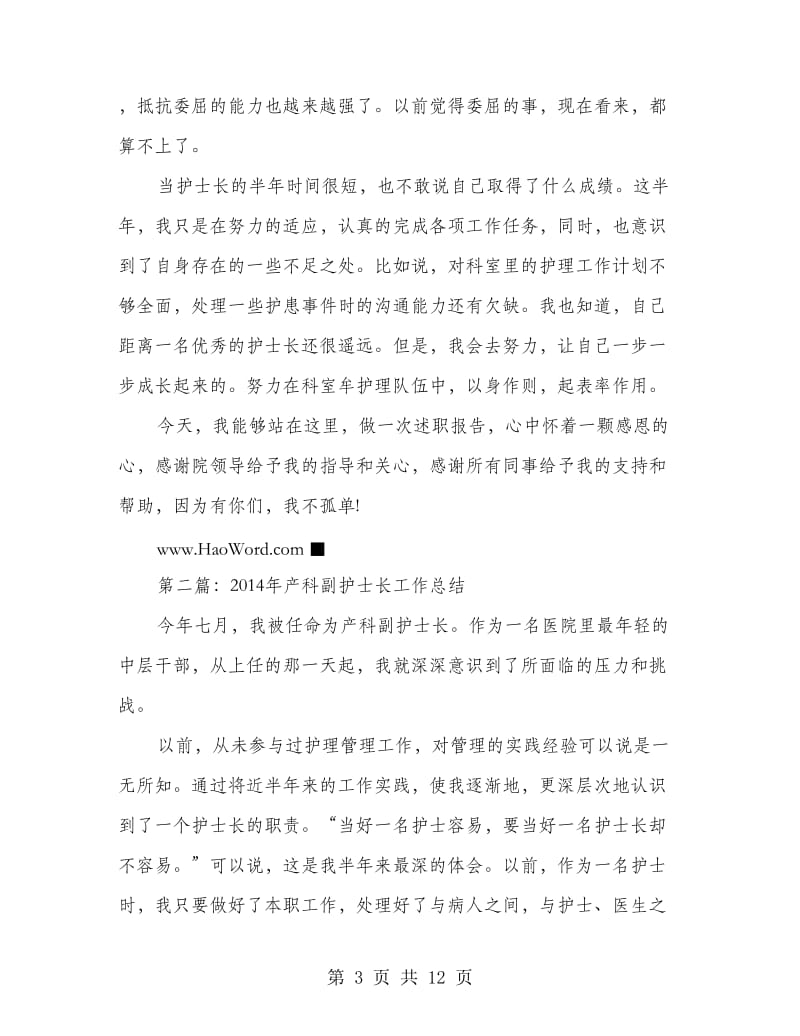 产科护士长个人工作总结(精选多篇).doc_第3页