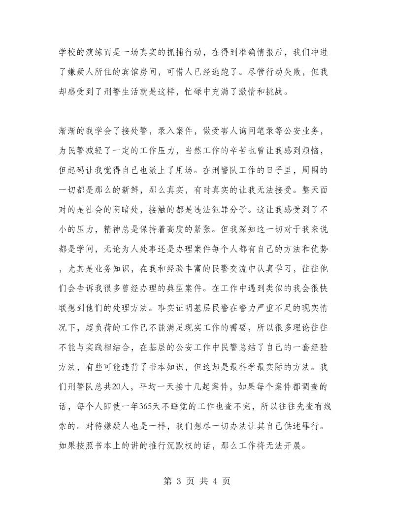 民警实习工作总结两则.doc_第3页