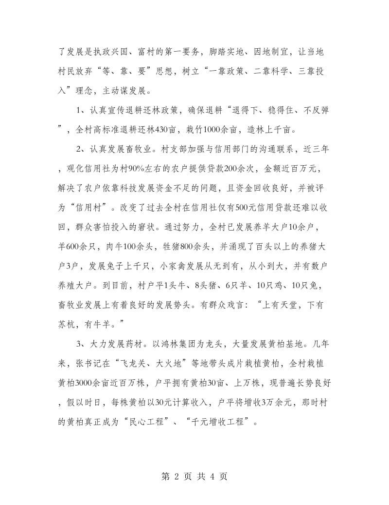 村支部书记个人先进事迹材料.doc_第2页