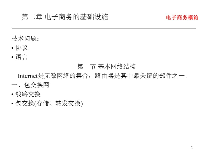 电子商务的基础设施ppt课件_第1页