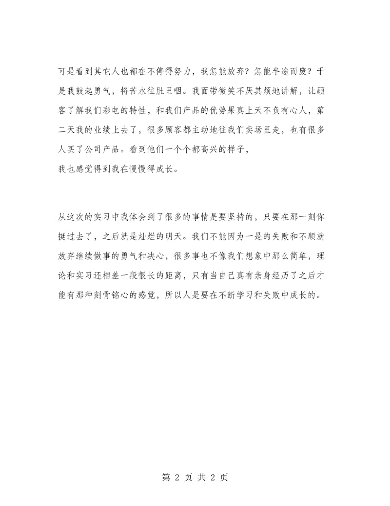 家电销售实习报告范文.doc_第2页