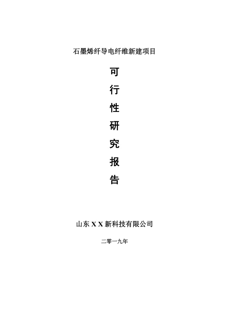 石墨烯纤导电纤维新建项目可行性研究报告-可修改备案申请_第1页